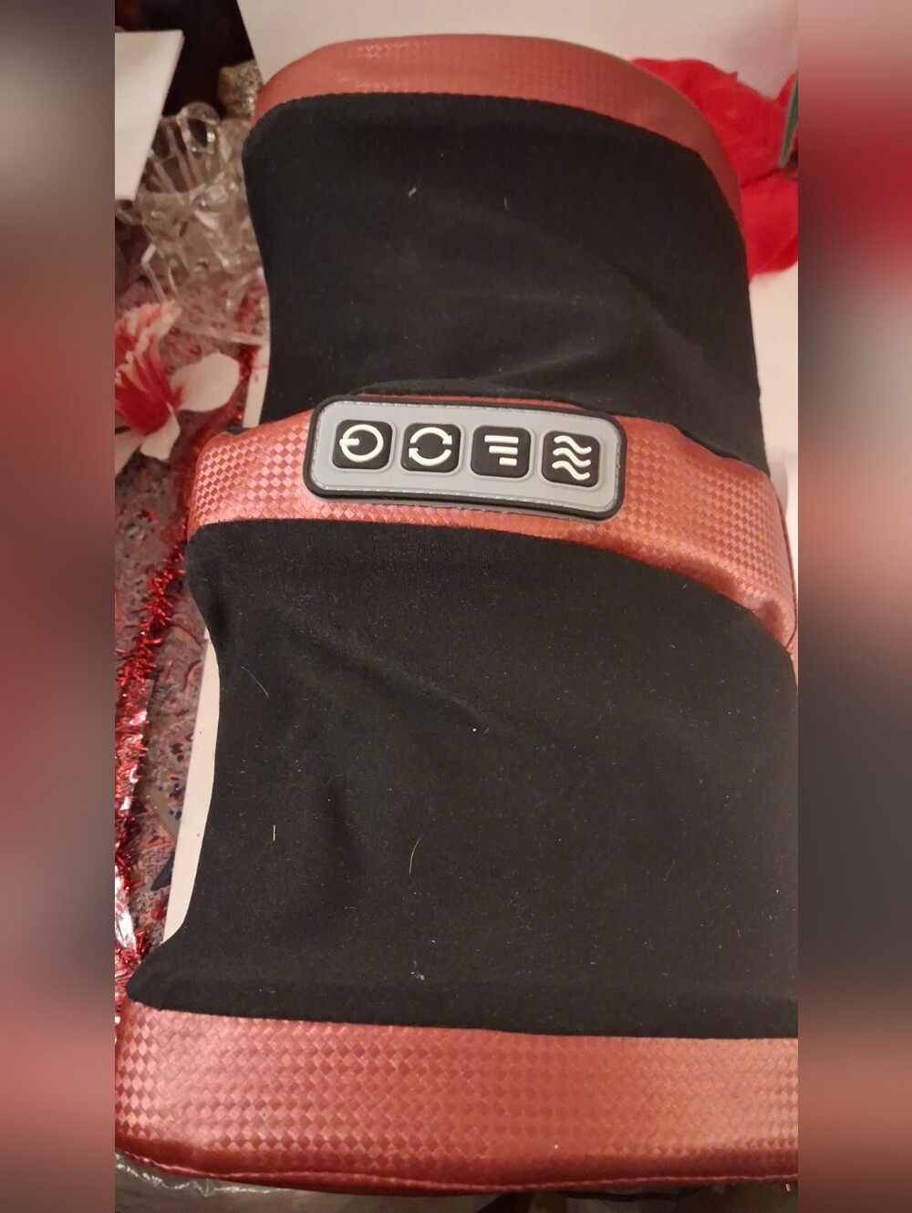 Black and Copper Foot/Calf Massager with Control Panel